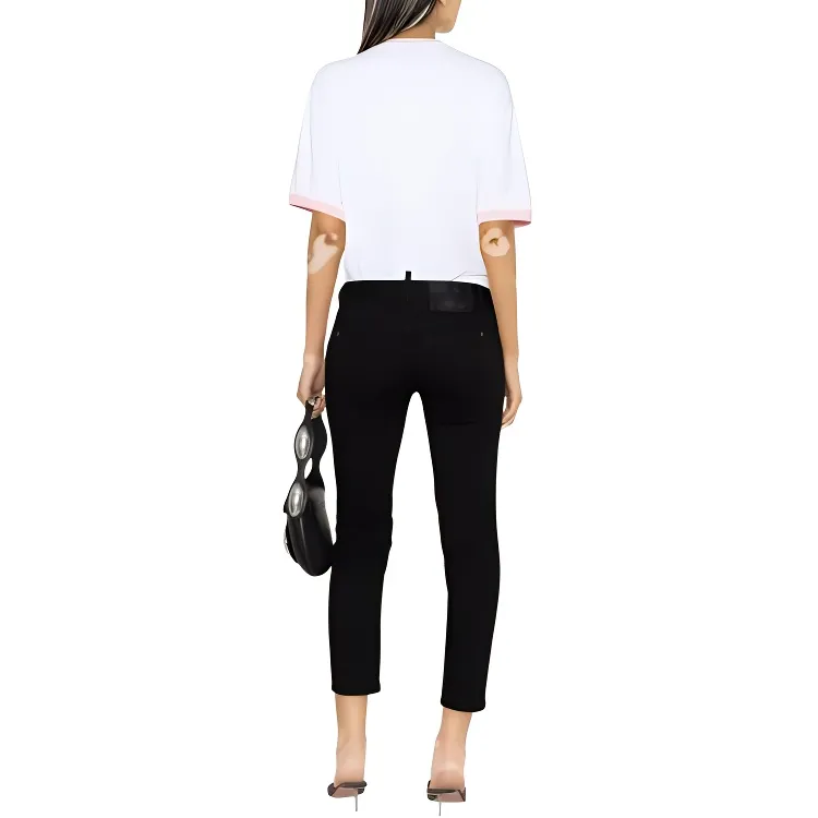 DSQUARED 2 Cropped Twiggy Jeans-4
