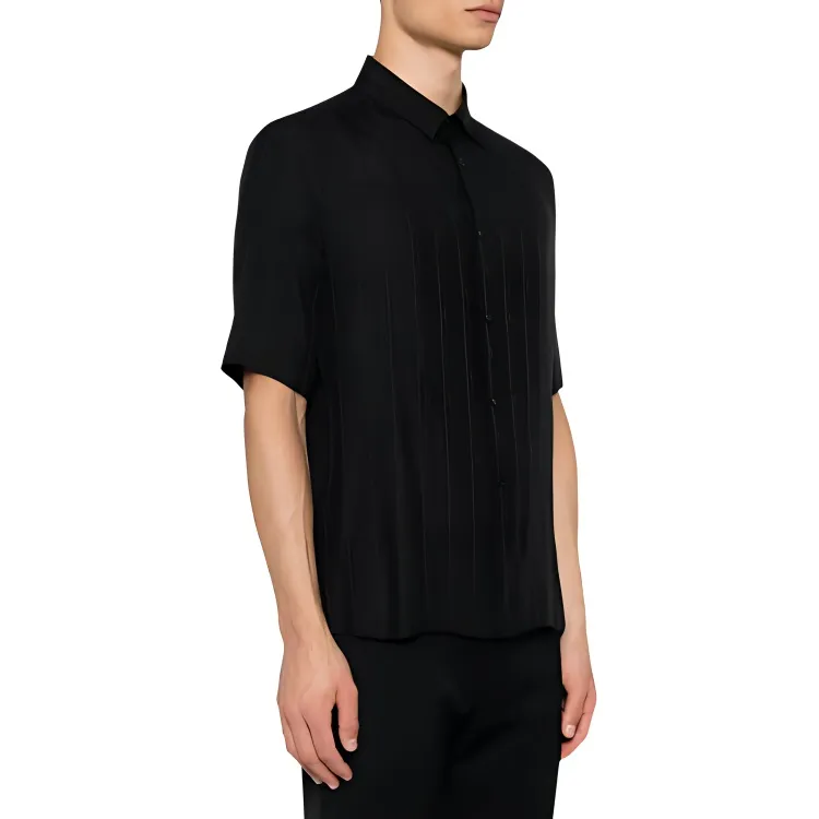 SAINT LAURENT Buttoned Short Sleeved Shirt-2