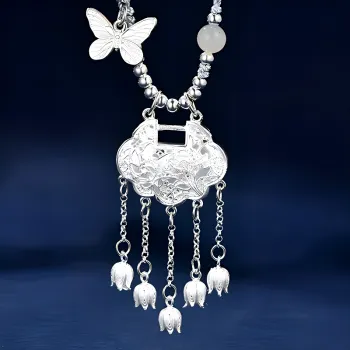 Bear Silversmith 999 Fine Silver Sterling Silver Necklace Women's