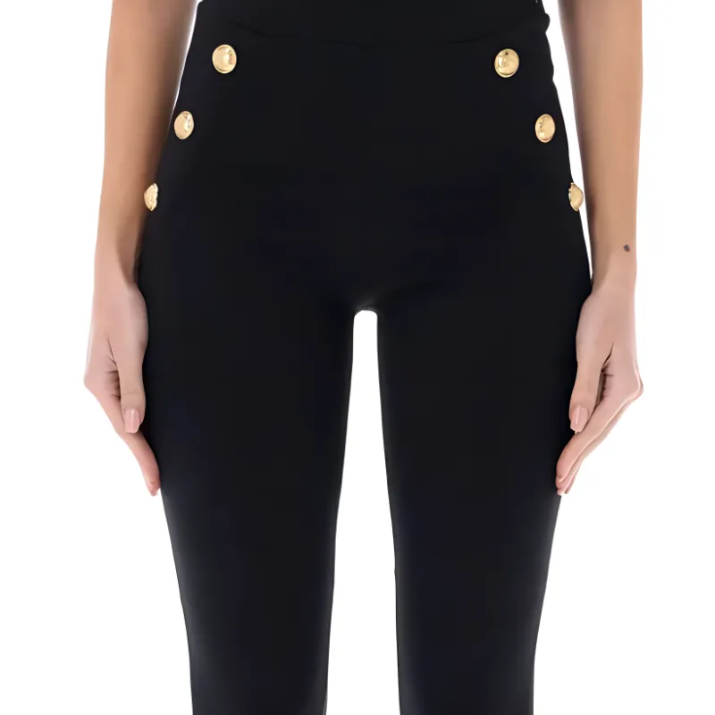 BALMAIN Button Detailed Leggings-3
