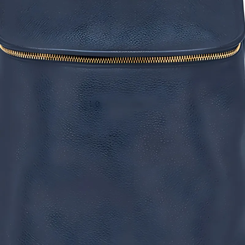 LONGCHAMP Le Foulonné Cow Leather Backpack Women's Blue-4