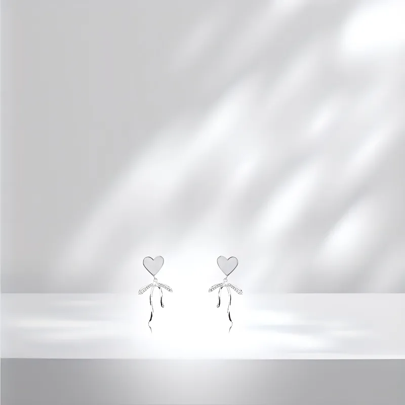 Jin Ruibang Glass Cat Eye Stud Earrings Women's-2