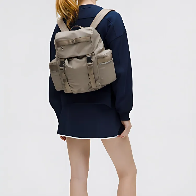 Lululemon Nylon Backpack Mini Unisex Warm Brown-3