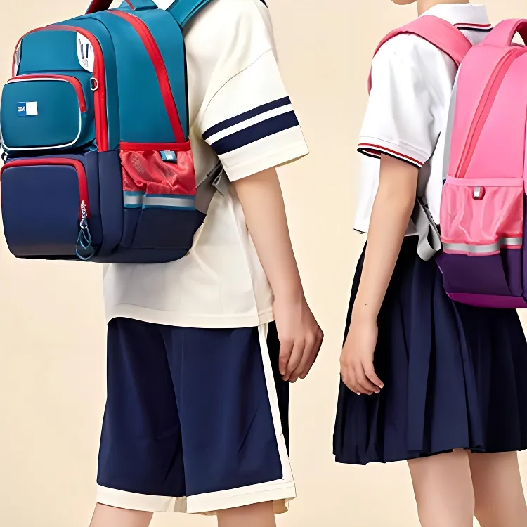 CAMS Nylon Backpack Small Size Unisex Amber Blue-2