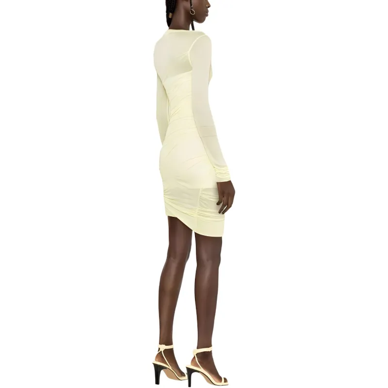 Blumarine Long-Sleeved Dresses Women's Yellow-3