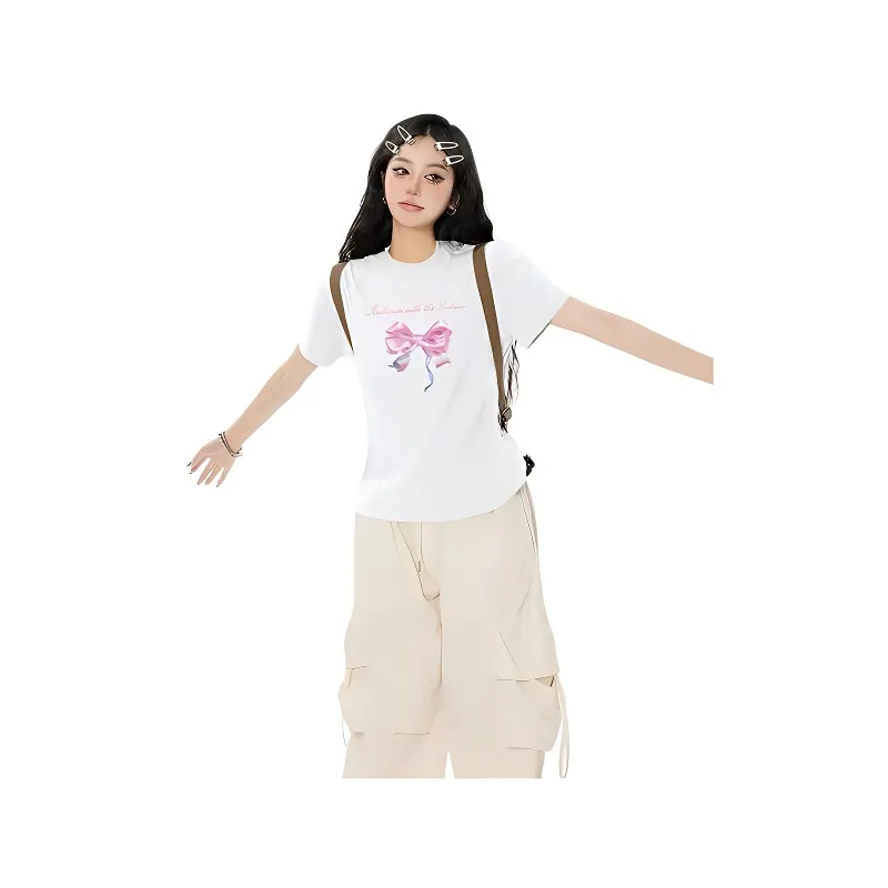 ORIASTAR T Shirts Women's White-1