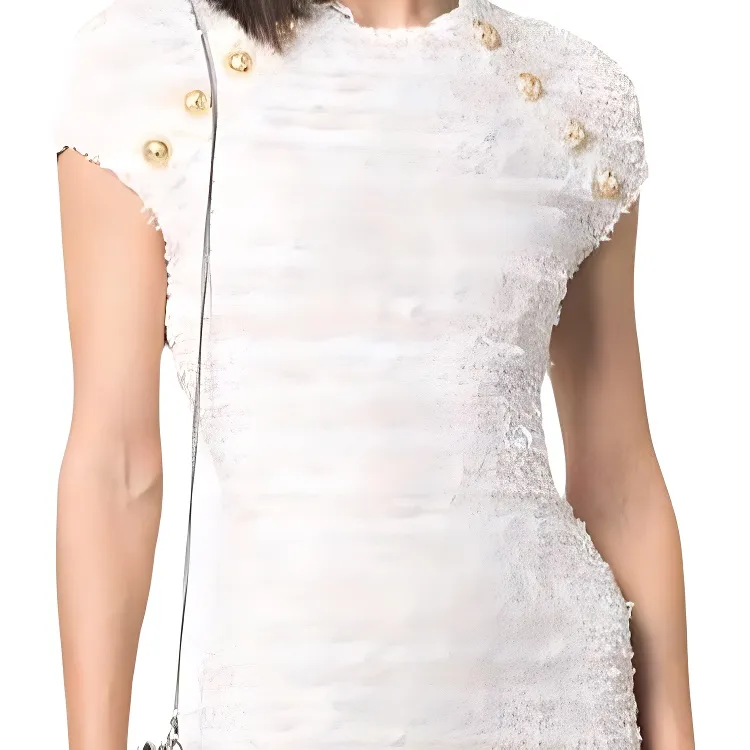 BALMAIN Tweed Mini Dress-4