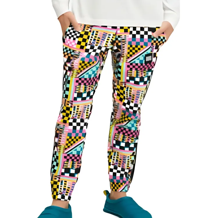 UGG Malachi Jogger Checks Knitted Sports Pants Men's Multicolor-1
