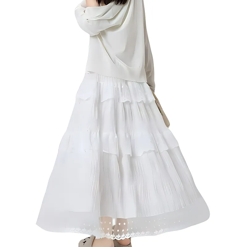 XIANSINIAO Casual Long Skirt Women's-8