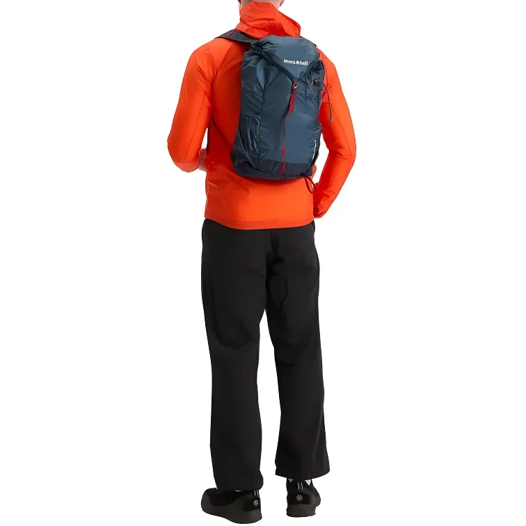 MONTBELL Nylon Outdoor Mountaineering Bag Backpack Regular Unisex Blue Black-4