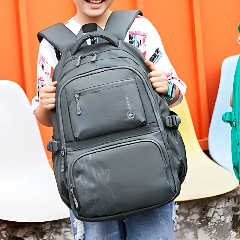 Disney Polyester Backpack Small Size Men's Gray-3