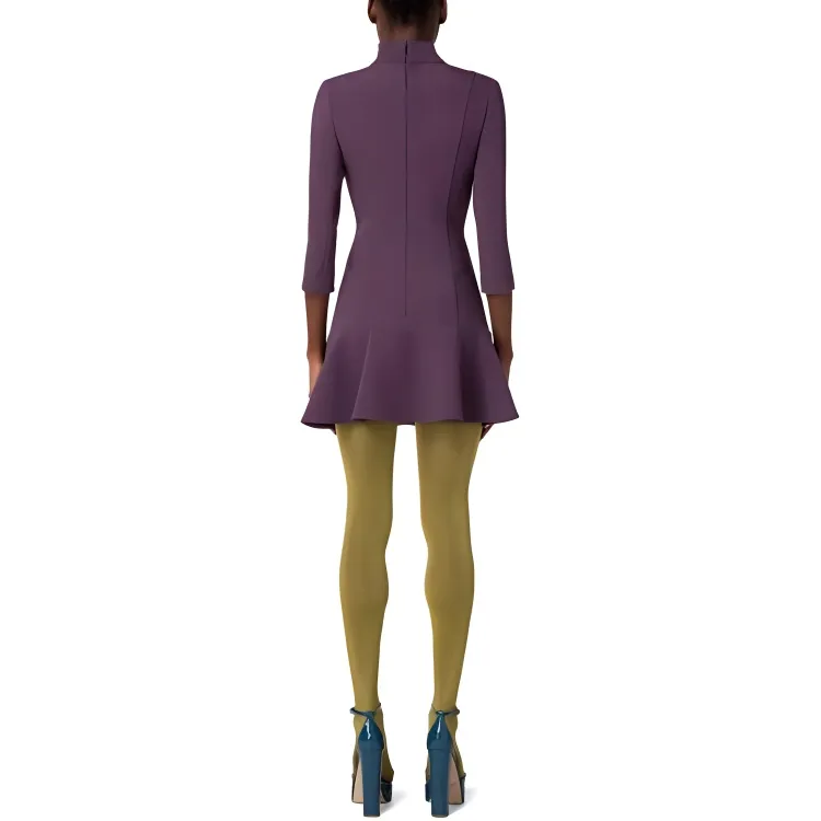 Elisabetta Franchi Long Sleeved Dress Women's Purple-2