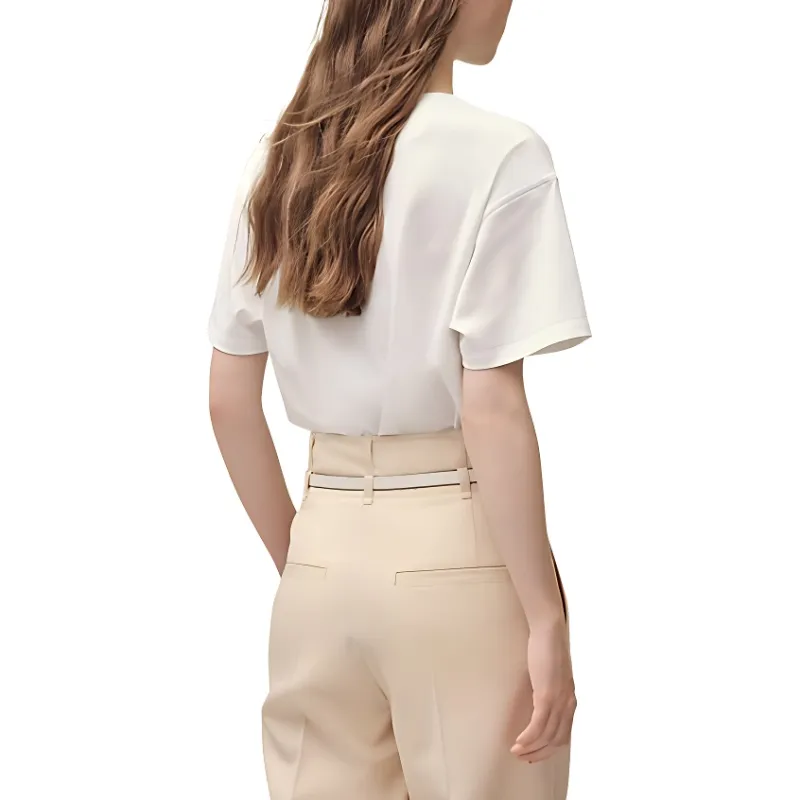 HERMES T Shirts Women's White-2