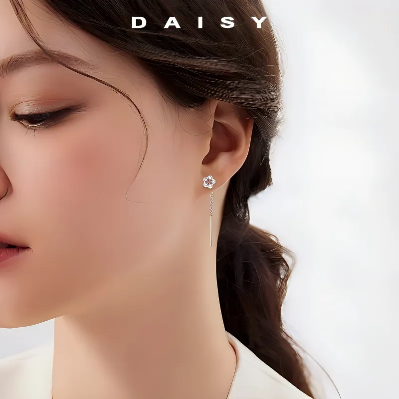 Daisy Dream 999 Fine Silver Earrings Women's-1