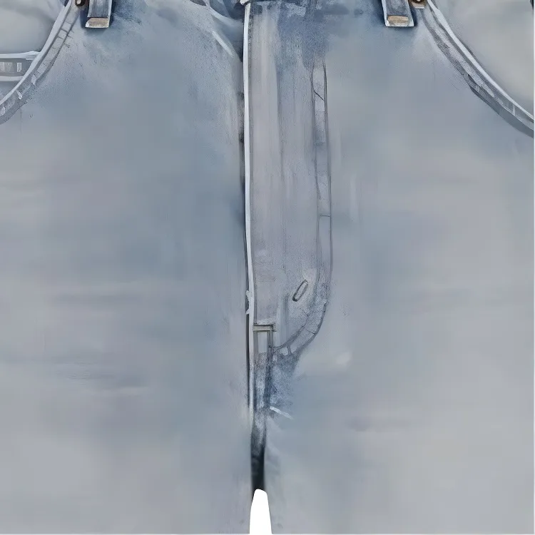 CELINE Denim Shorts Women's Sky Blue-2