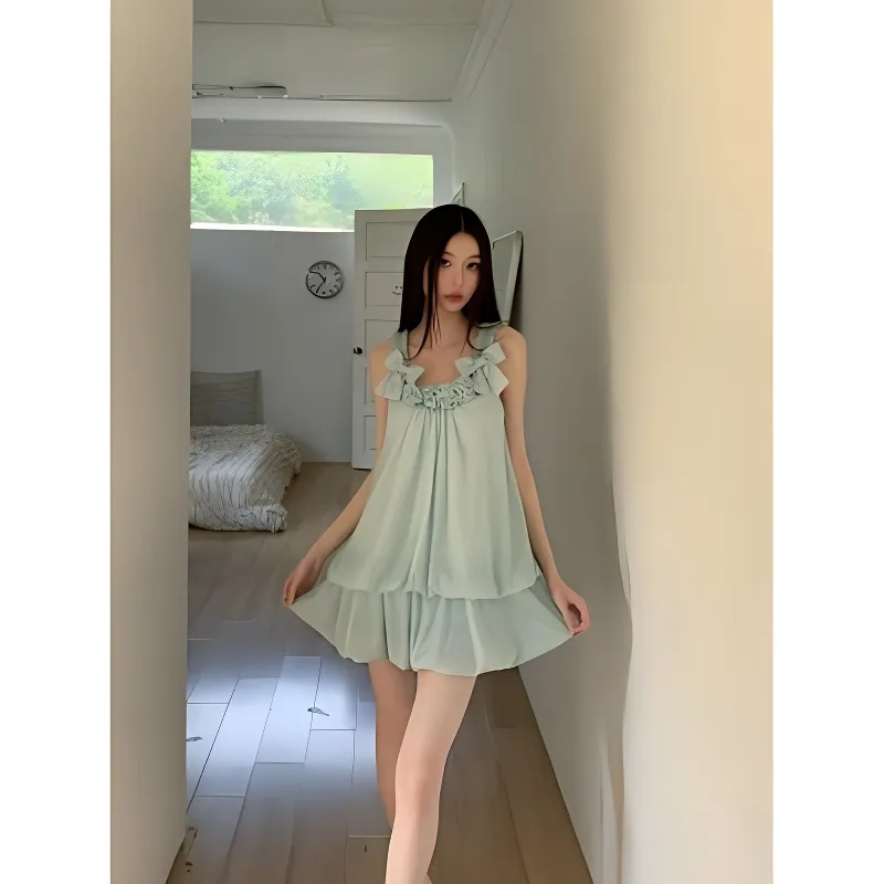 BDGU Slip Dresses Women's Mint Green-1