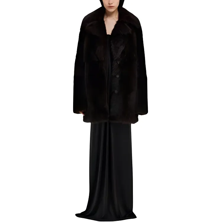 FERRAGAMO Coats Women's Dark Brown-1