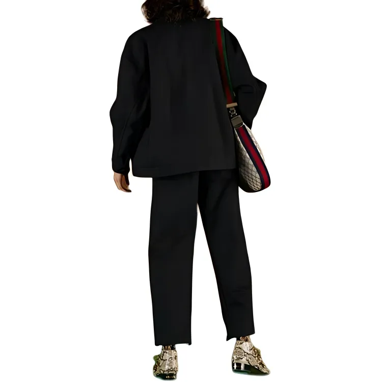 GUCCI Zipper Detailed Pants Black-2