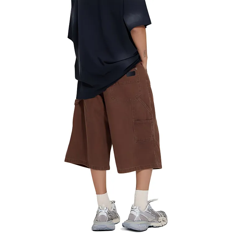 APAY Denim Shorts Unisex Coffee-3