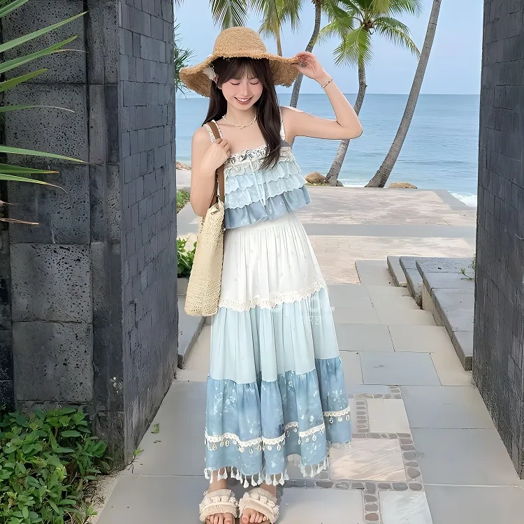 KKX Two Piece Skirt Sets Women's-3