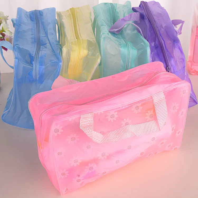 Future Maple Portable Waterproof Large Capacity Transparent Makeup Bags Travel Storage-2