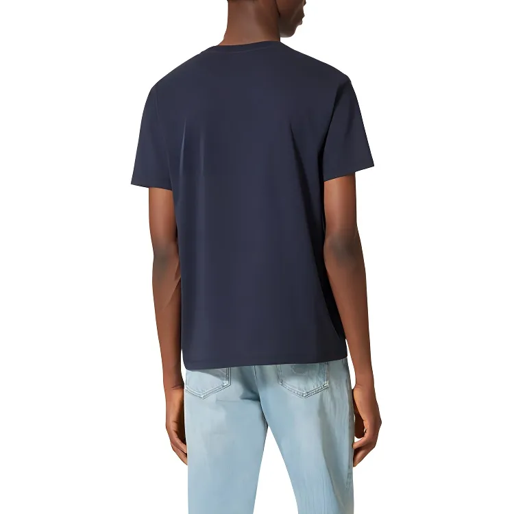 Valentino Vlogo Signature Cotton T Shirt T Shirt Men's Blue-3