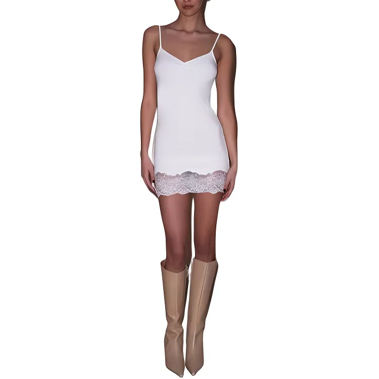Fleur Du Mal Organic cotton Slip Dress-1