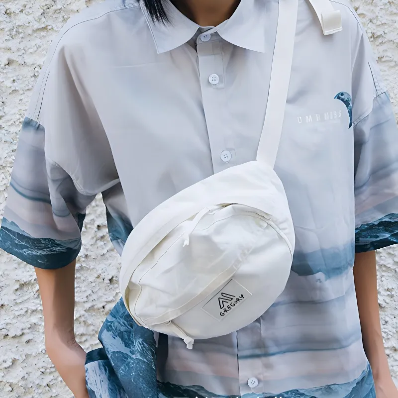 GREGORY Nylon Sling Bag Fanny Pack Unisex White-2