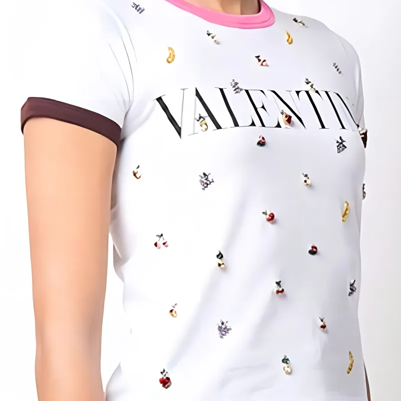 Valentino SS22 Regular T Shirt Women's White-4