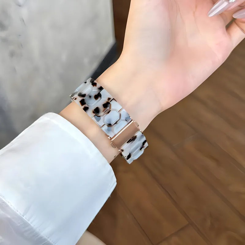 KVZUVUU Apple Compatibility Watch Band Resin Material-16