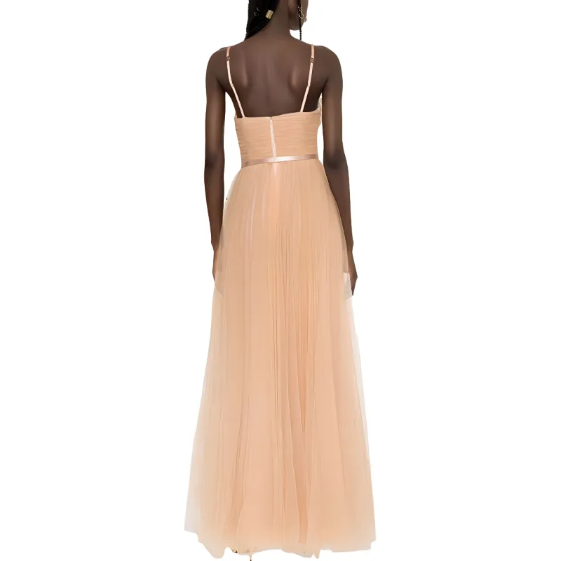 Elisabetta Franchi V-Neck Belted Maxi Dress-1