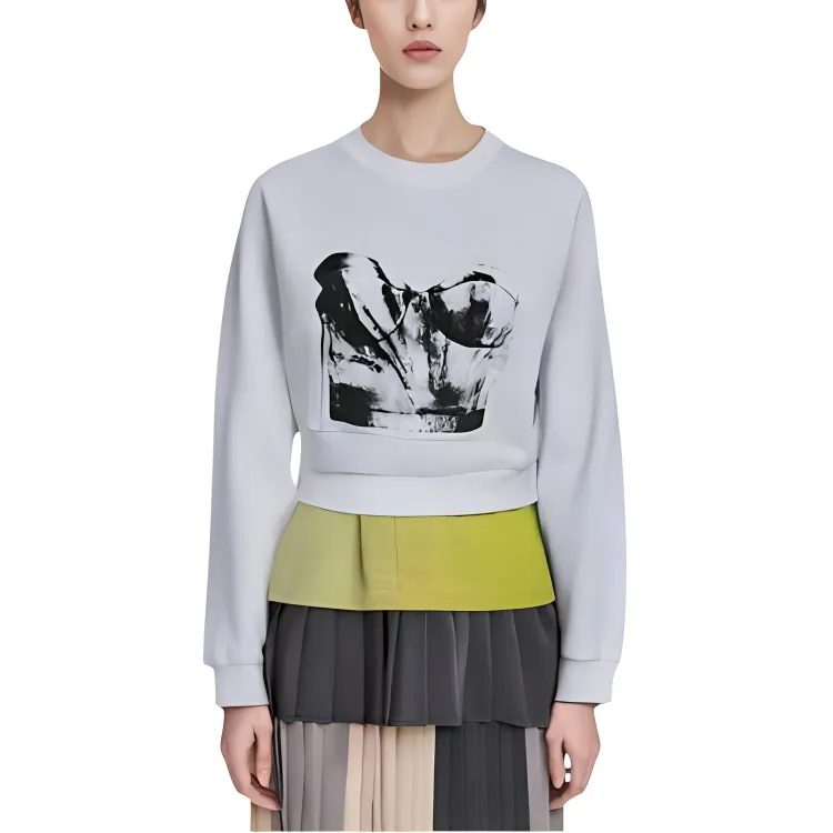 Alexander McQueen Sweatshirts Women's White/Black-2