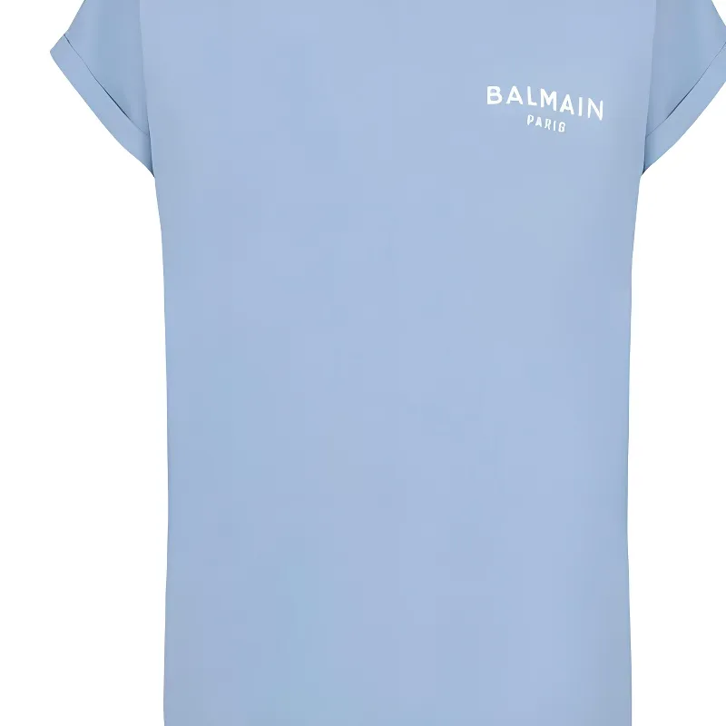 BALMAIN T Shirt Women's Blue-6