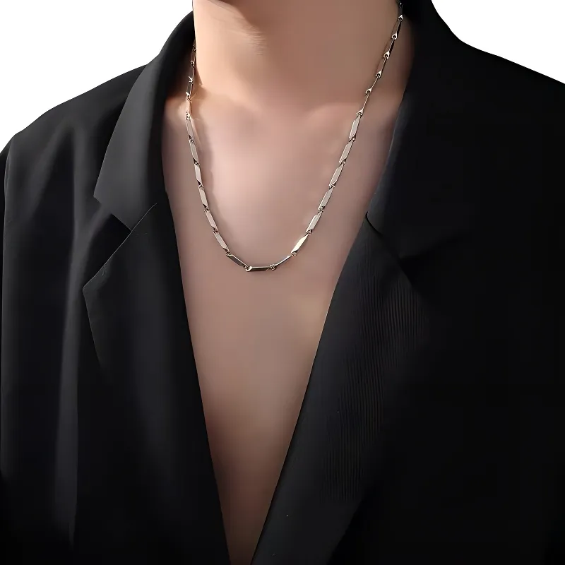GUDUD Titanium Steel Necklaces Men's-4