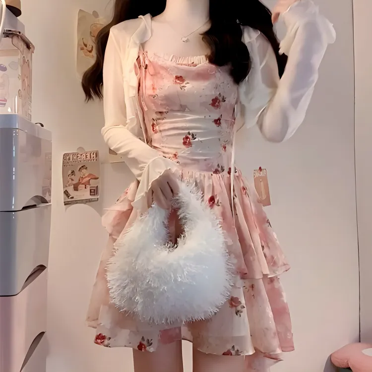 CZMO Slip Dress Women's Pink Dress-5