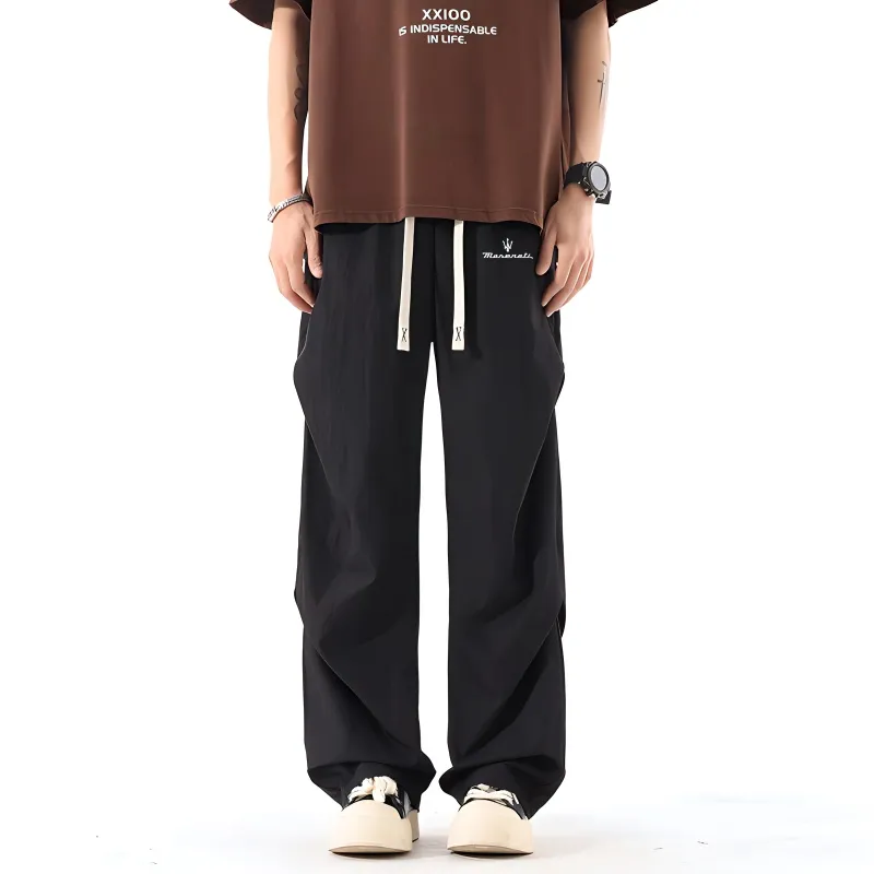 Maserati Casual Pants Unisex Dark Gray-3