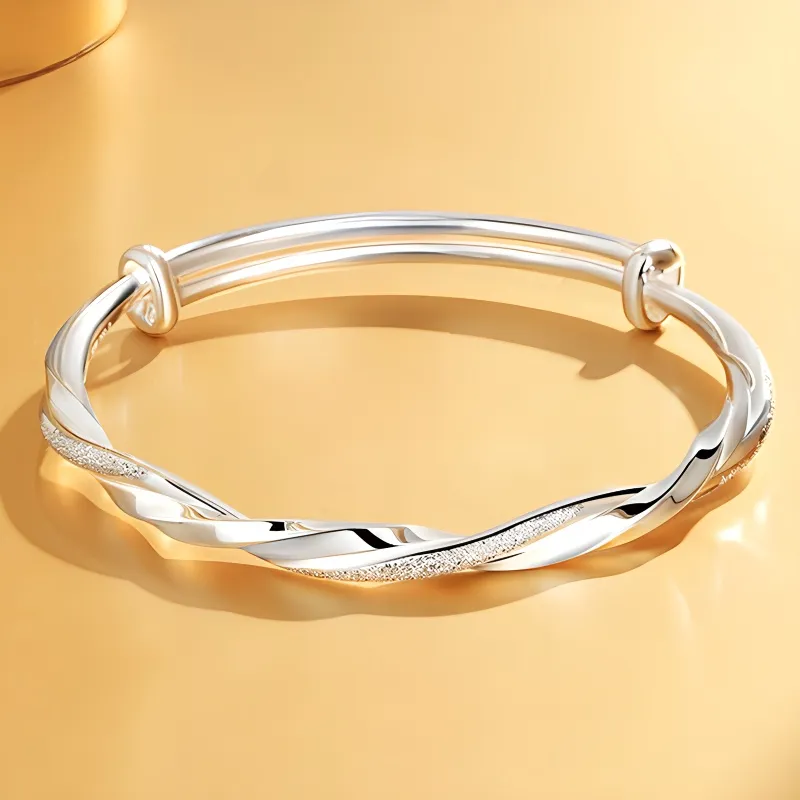 Bear Silversmith High Content Sterling Silver Sterling Silver Bangle Women's-1