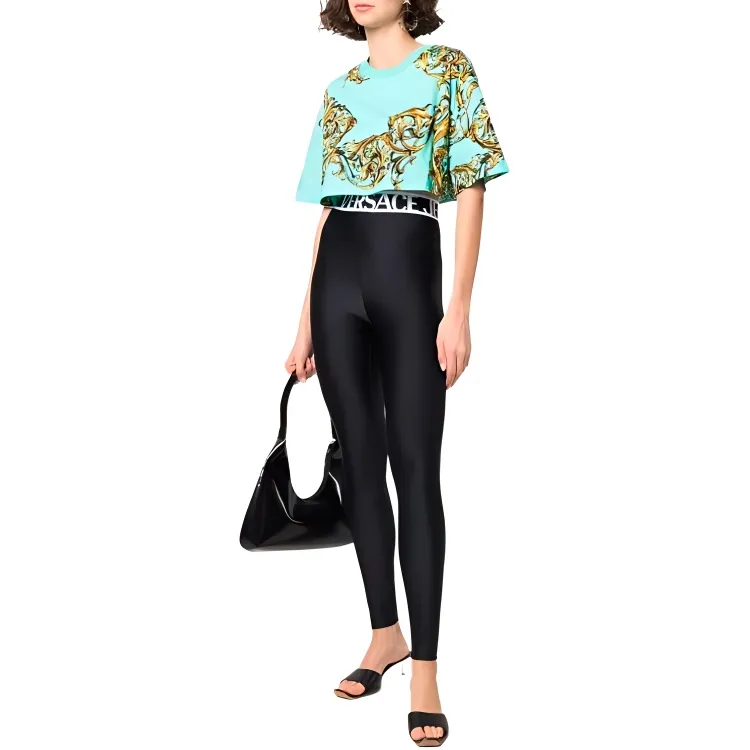VERSACE JEANS COUTURE Leggings Women's Black-1