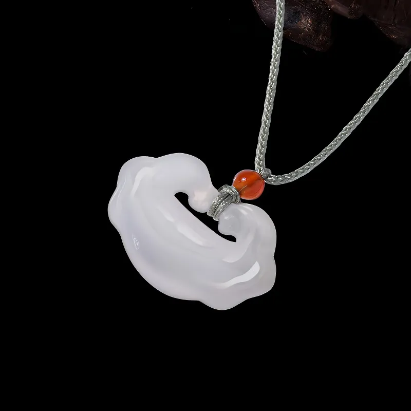 Bear Silversmith Chalcedony Necklaces Women's-3
