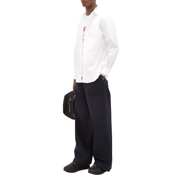 Burberry Shirts Men White-3
