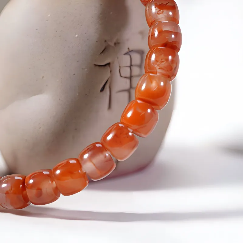 Xifeng Building Southern Red Agate Bracelets Women's-2