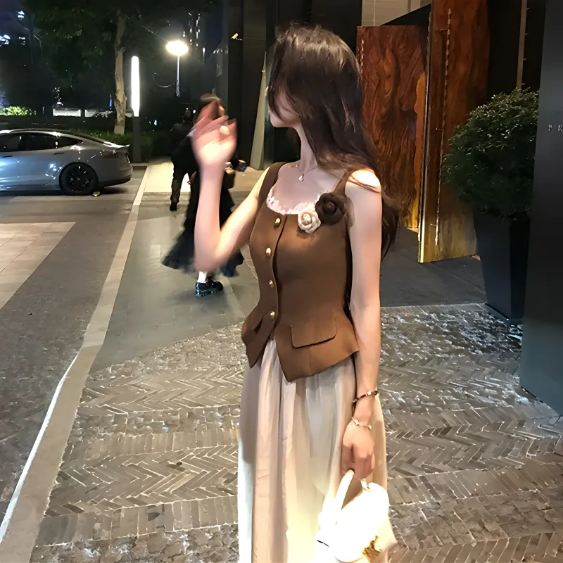 Incolore Two Piece Skirt Sets Women's-5