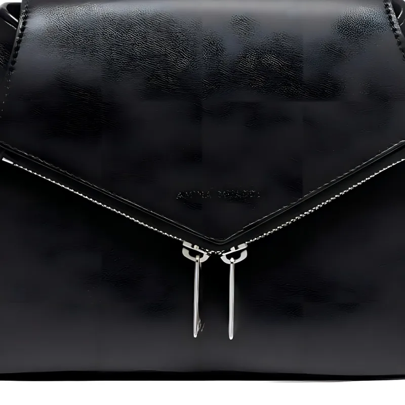 AMINA MUADDI Nappa Leather Handbag Shoulder Bag Women's Black-3