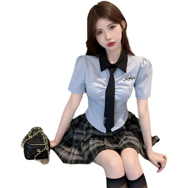 Mu Qingqing Two Piece Skirt Sets Women's-4