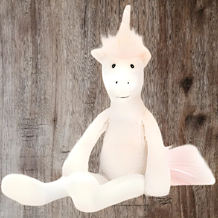 JELLYCAT Mythical Animal Collection Ivory Unicorn Dolls Plush Doll 40cm High-4