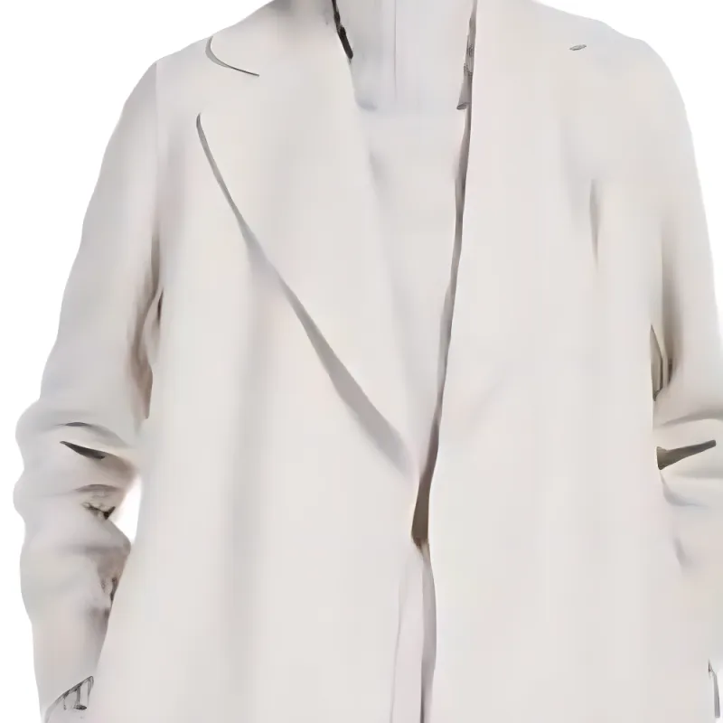 MaxMara Poldo Collection Wool Robe-Style Coat Coats Women's Milk White-4
