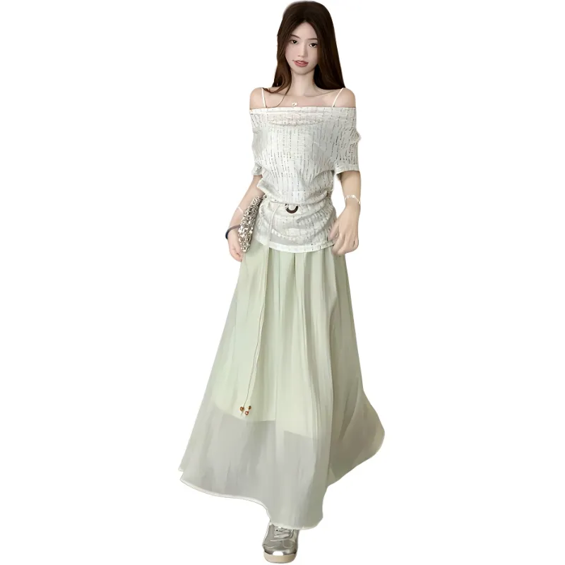 Aghr Two Piece Skirt Sets Women's-1