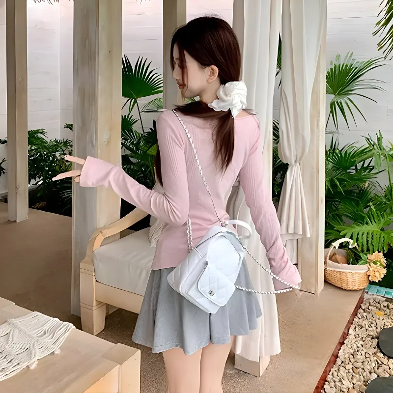 Dippanis Two Piece Skirt Sets Women's-4