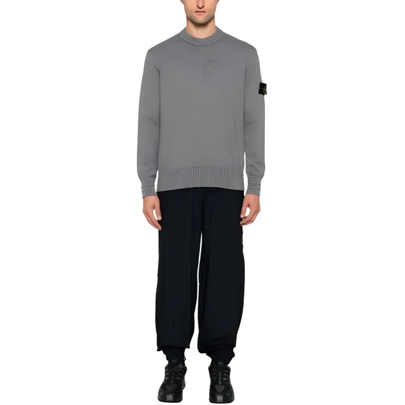 STONE ISLAND Logo Patch Crewneck Jumper-2