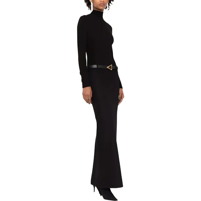Balenciaga Back Slit Maxi Skirt-3